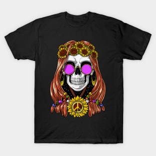 Hippie Skull T-Shirt